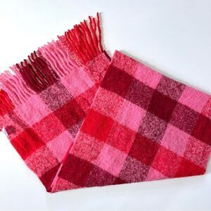 Pacas Alpaca Wool Plaid Scarf